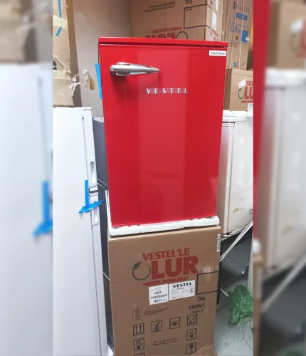 Vestel Retro Kırmızı Buzdolabı 1