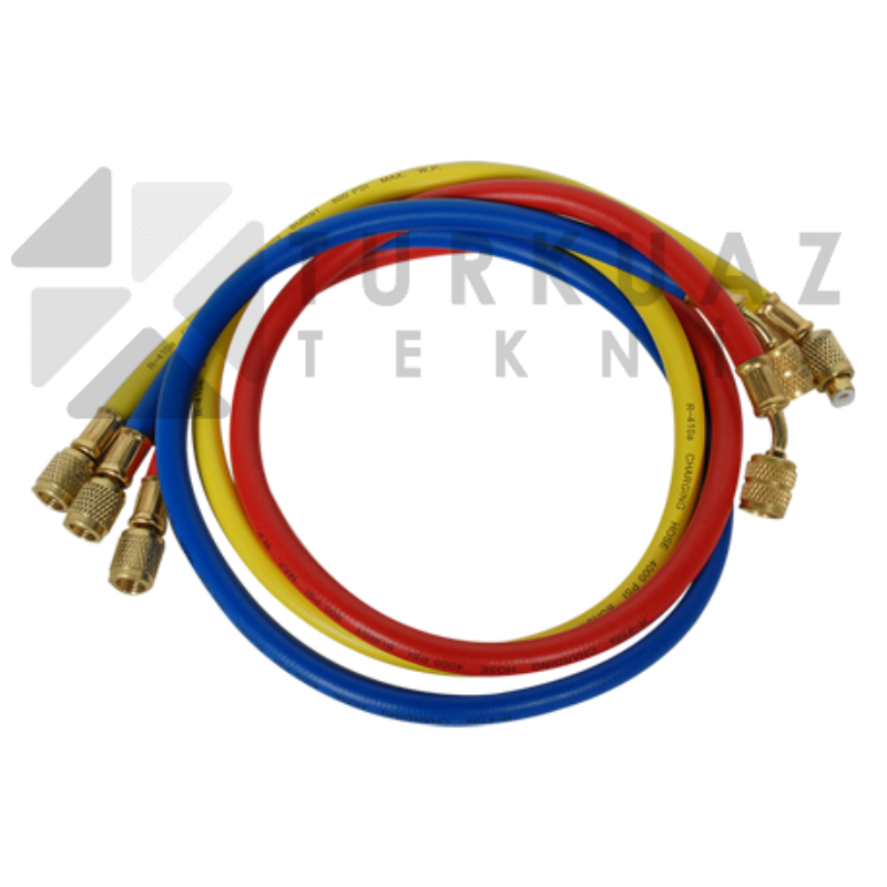 resim (11) GAZ ŞARJ HORTUMU R410A 3 LÜ 180 CM TAKIMI - Görsel 1